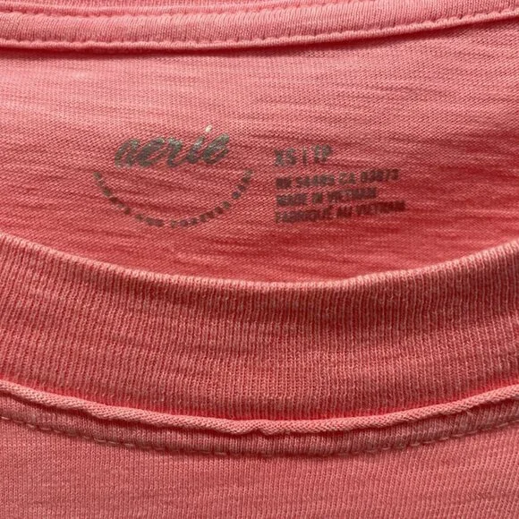 Aerie Oversized Knit Top or Tee - Size Small - Distressed - Runs Large - Picture 4 of 4